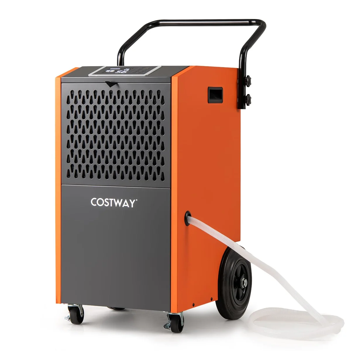Déshumidificateur professionnel COSTWAY RB32137FR orange avec tuyau de vidange